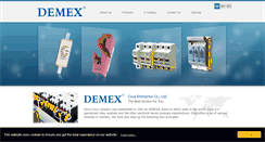 Desktop Screenshot of demex.com.tw