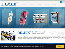 Tablet Screenshot of demex.com.tw