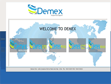 Tablet Screenshot of demex.cl